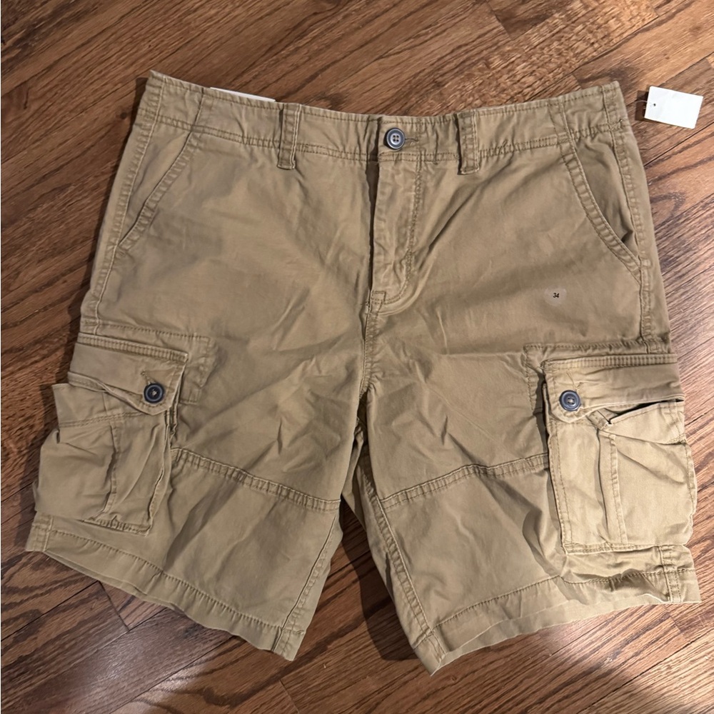 Men's Casual Tan Cargo Shorts